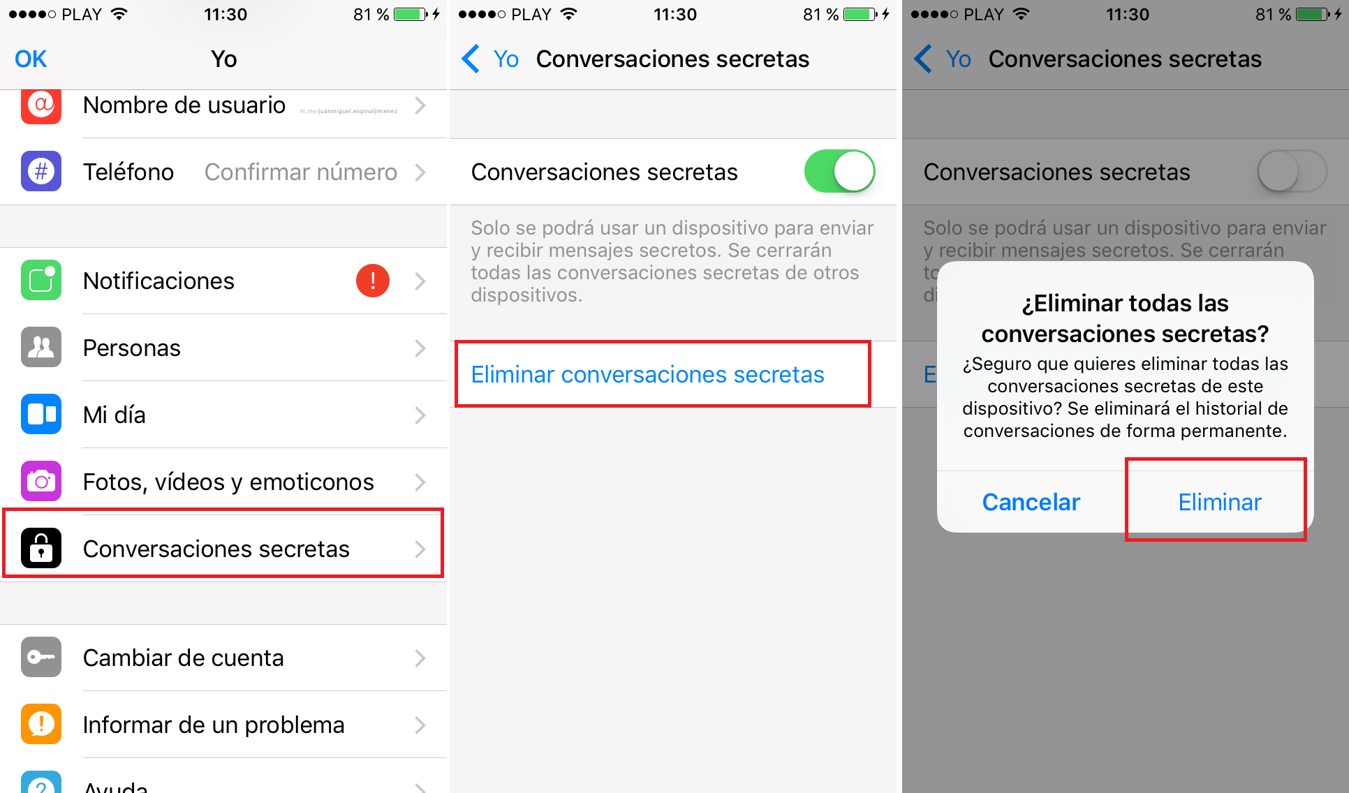 Como cerrar sesión en la app Messenger de Facebook (Android y/o ...